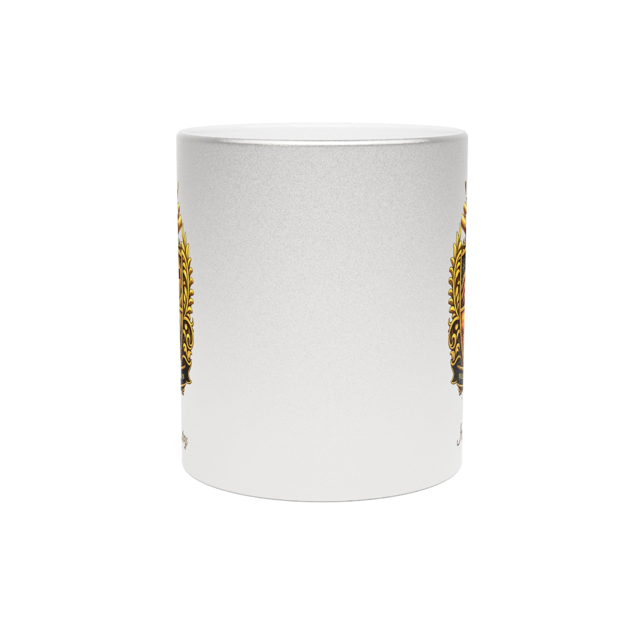 Imagine Poetry Crest Logo Metallic Mug (Silver\Gold)