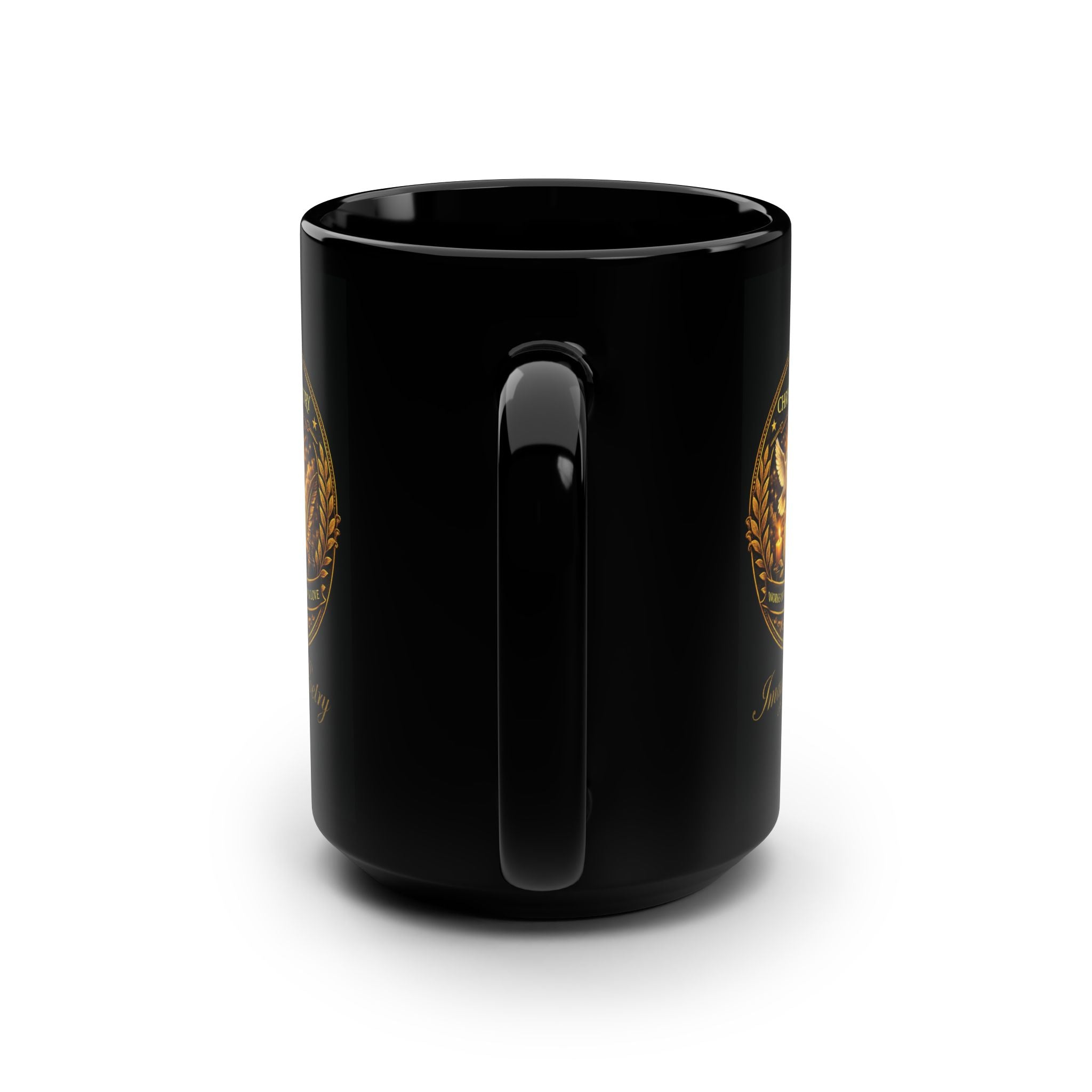 Imagine Poetry Christian Faith Black Mug 15oz