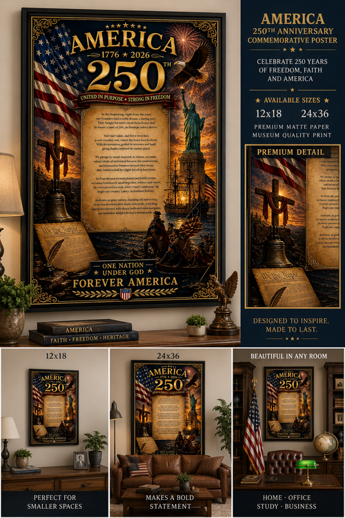America 250 year Anniversary Poster
