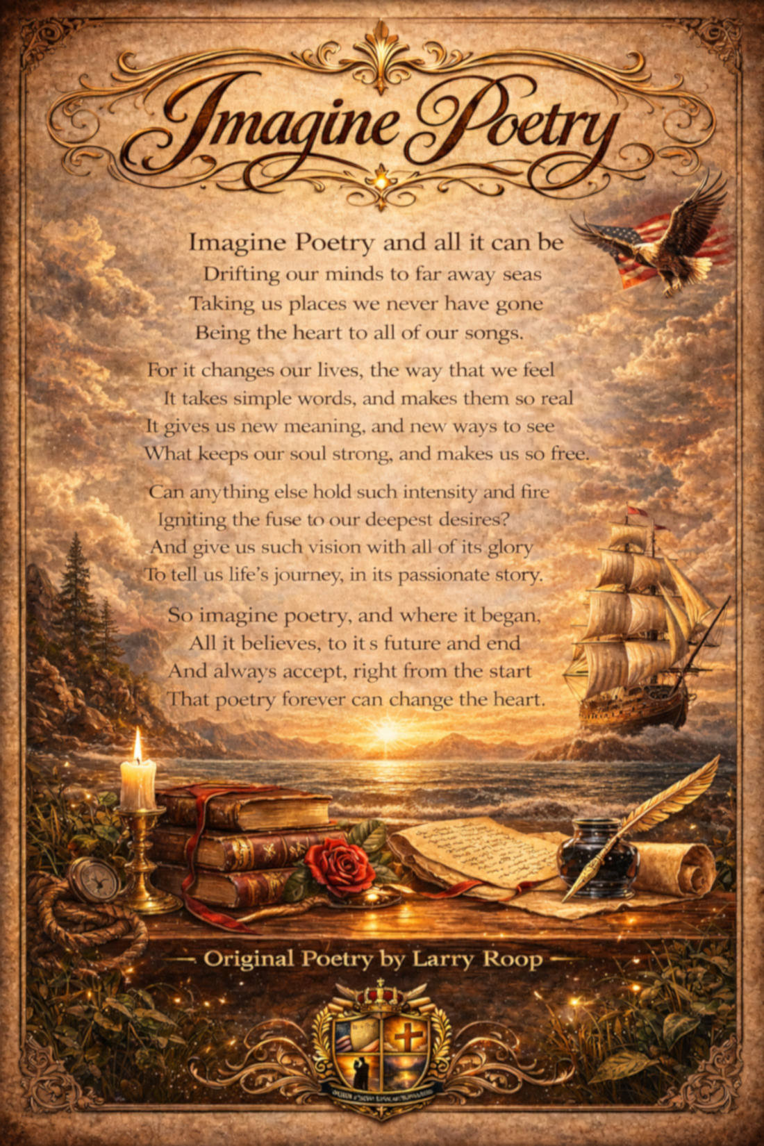 The original Imagine Poetry poster
