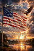One Nation Under God – Patriotic Christian Wall Art Poster