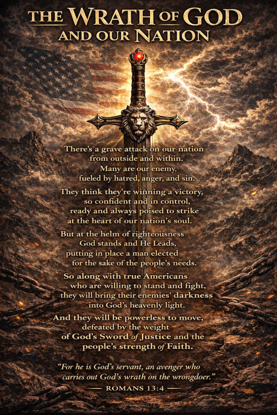 The Wrath of God and our Nation