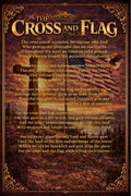 The Cross and Flag Poster